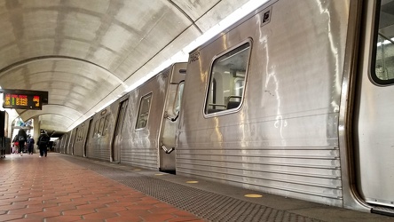 Green Line train at Fort Totten [01]