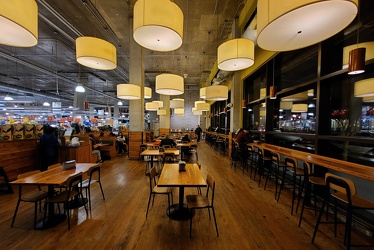 Seating area at Whole Foods Market