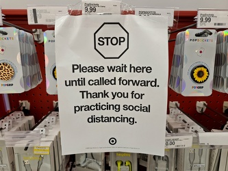 Social distancing at Target