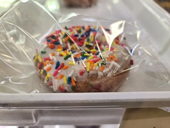 Individually-wrapped donut at Wawa