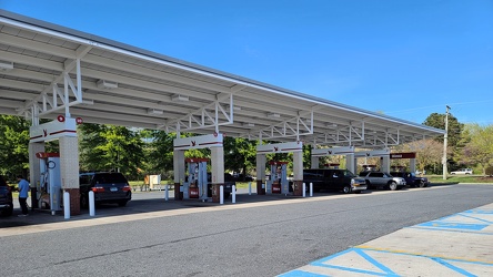 Fuel island at Wawa in Chesapeake, Virginia