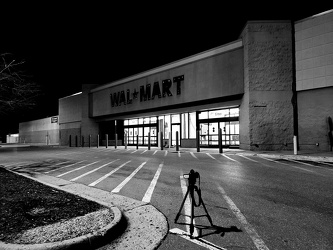 Photographing at the former Walmart in Leesburg, Virginia