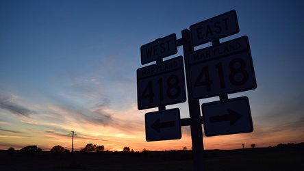 Signage for Maryland Route 418 [03]