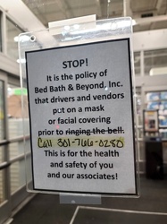 Masks required at Bed Bath & Beyond