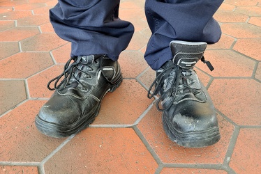 Work shoes and cargo pants