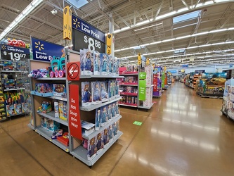 One-way aisle signage at Walmart [02]