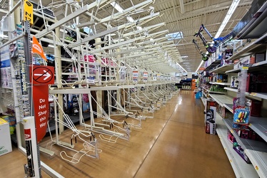 One-way aisle signage at Walmart [03]