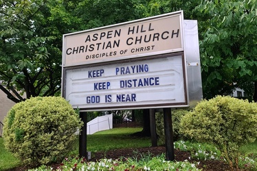 "Keep praying, keep distance, God is near"