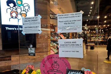 Signage at entrance to Lush