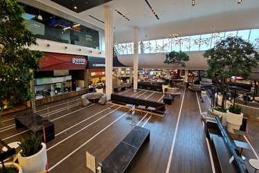 Montgomery Mall food court with no indoor dining