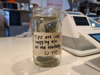 Tip jar at Pike Kitchen [01]