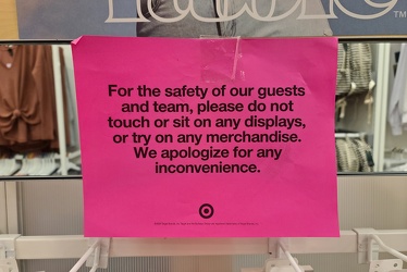 Pandemic-related signage at Target [05]