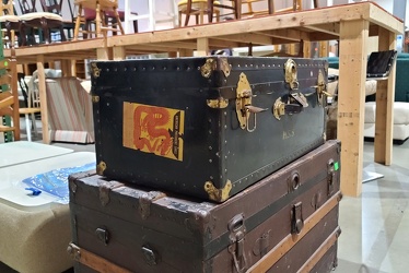 Steamer trunk at Habitat ReStore [04]