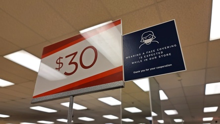 Face coverings required at Marshalls