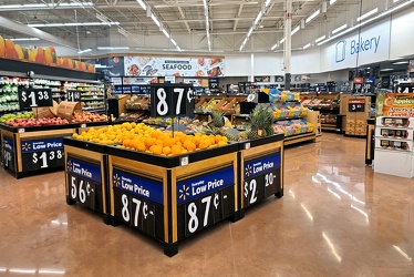 Produce area at Walmart in Waynesboro, Pennsylvania