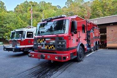 Rosenbauer Commander fire truck at Mt. Aetna fire department