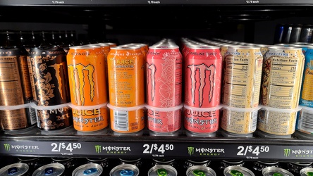 Rows of energy drinks at Sheetz [01]