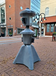 Hand sanitizer station on the Downtown Mall [02]