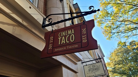 Sign for Cinema Taco