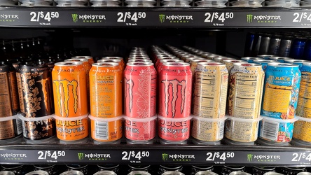 Rows of energy drinks at Sheetz [02]