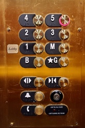 Elevator panel at Hotel 24 South [01]