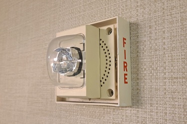 Fire alarm speaker/strobe at Hotel 24 South [01]