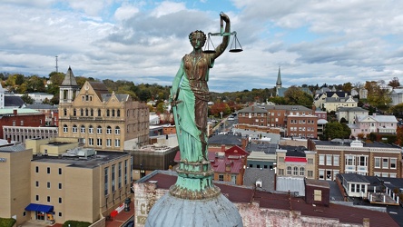 Statue on the Augusta County Courthouse [03]