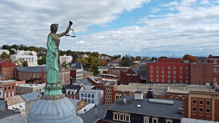 Statue on the Augusta County Courthouse [05]