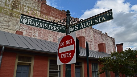 Intersection of Barristers Row and South Augusta Street