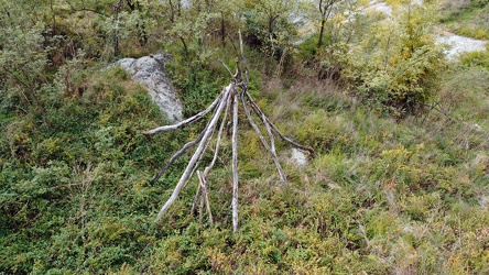 Remains of a teepee near Rockfish Gap [03]