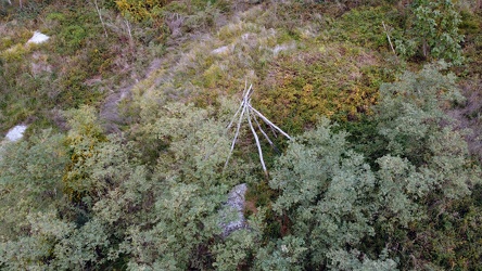 Remains of a teepee near Rockfish Gap [05]