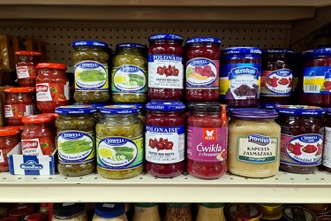 Jars of food at Kielbasa Factory