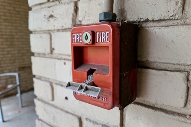 Fire alarm pull station at former Park Inn [01]