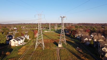 Power lines through Montgomery Village