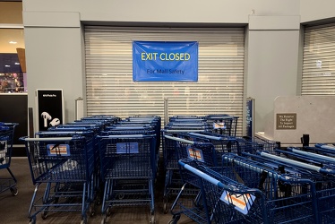 Mall entrance closed at Best Buy