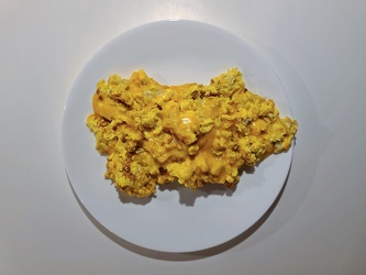 Scrambled eggs with cheese