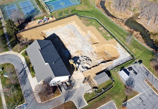 Demolition of North Creek pool, November 29, 2020