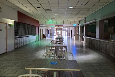 Movie theater corridor in Staunton Mall