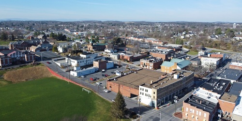 Downtown Waynesboro, Virginia near South Wayne Avenue and Federal Street