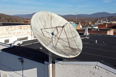 Satellite dish on former News Virginian building [03]