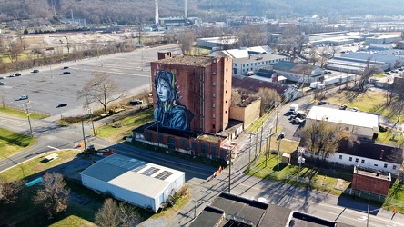 Mural on former Casco ice plant