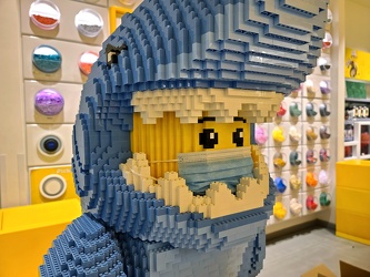 Lego shark wearing a mask [02]