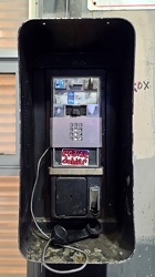 Broken payphone in Philadelphia