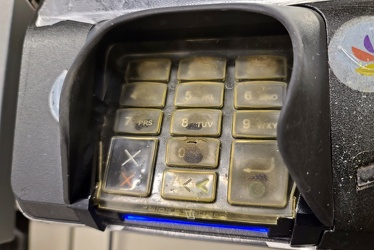 Keypad guard at Giant Food in Burtonsville, Maryland [02]