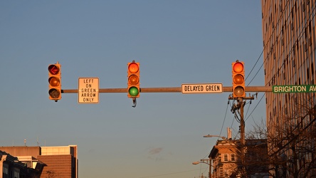 Traffic signals at Atlantic and Brighton Avenues