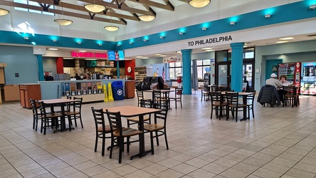 Seating area at Frank S. Farley Service Plaza [03]