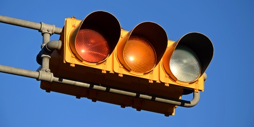 Horizontally-mounted traffic light in Atlantic City [03]