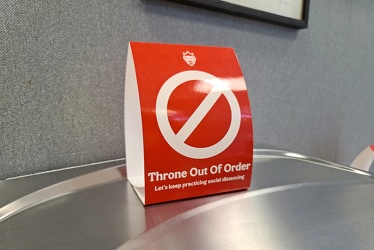 "Throne out of order"