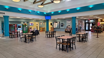 Seating area at Frank S. Farley Service Plaza [02]