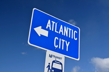 Sign pointing the way to Atlantic City